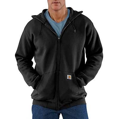 Carhartt Men's Black Loose Fit Midweight Full-Zip Sweatshirt