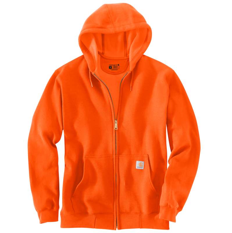 Carhartt  Brite Orange Loose Fit Midweight Full-Zip Sweatshirt