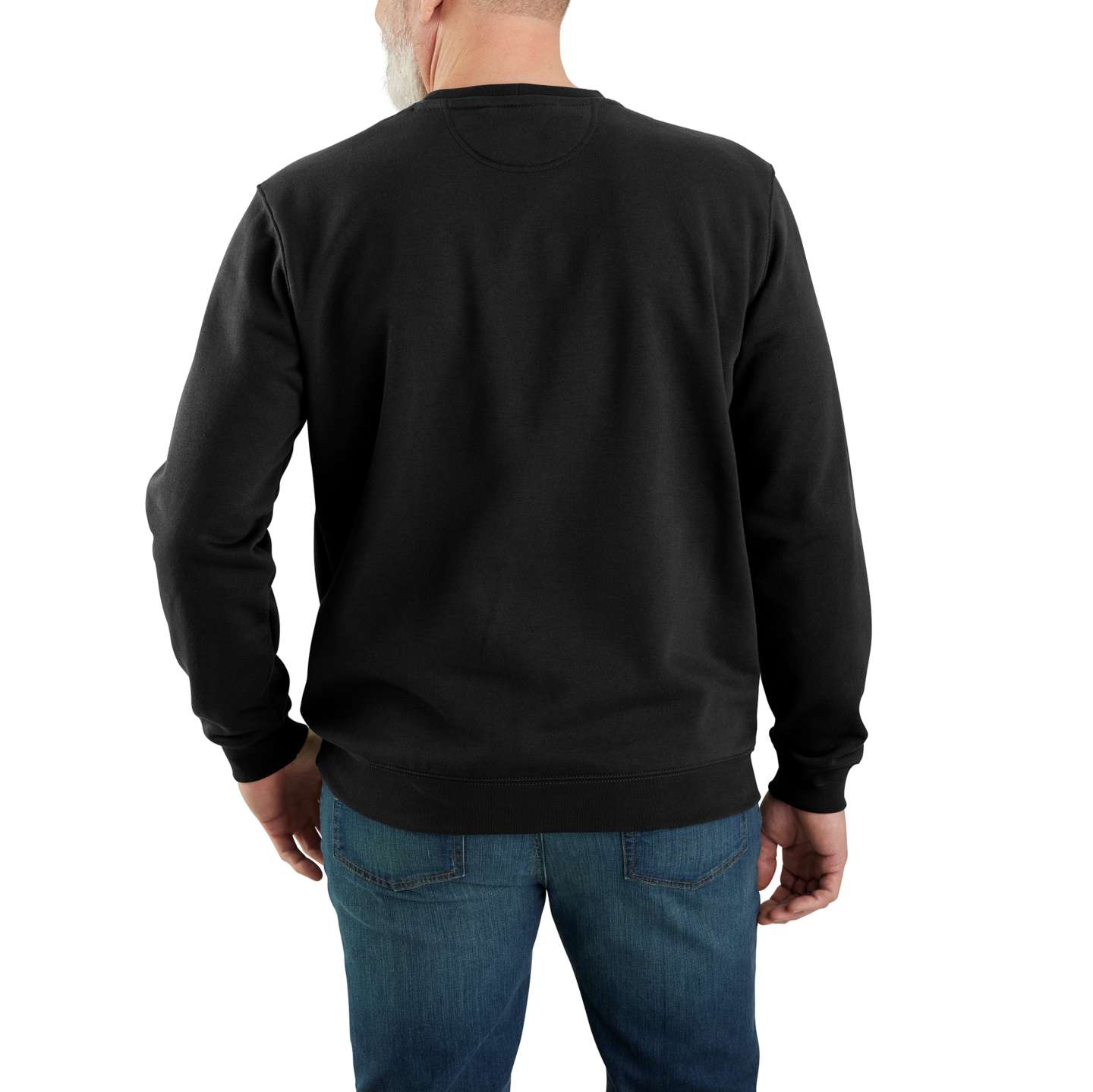 Мужская толстовка Carhartt Marquette Crewneck, цвет: Чёрный — фото 2