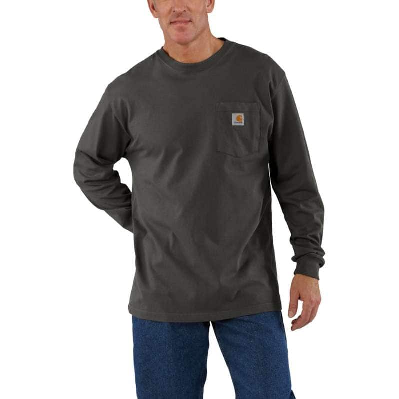 Carhartt  Peat Loose Fit Heavyweight Long-Sleeve Pocket T-Shirt