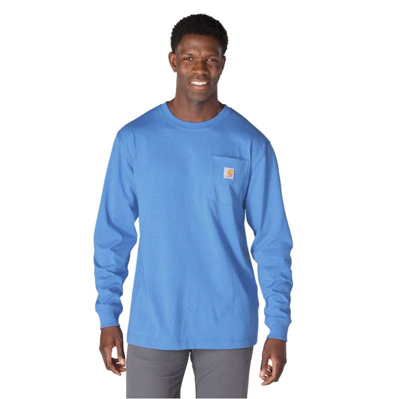 Carhartt  Deep Workwear Blue Heather Dearborn Loose LS T-Shirt