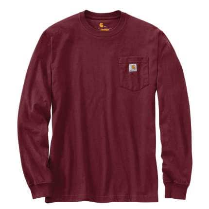 Mens Shirts Carhartt TW3554 Relaxed Fit Long Sleeve Work Cotton