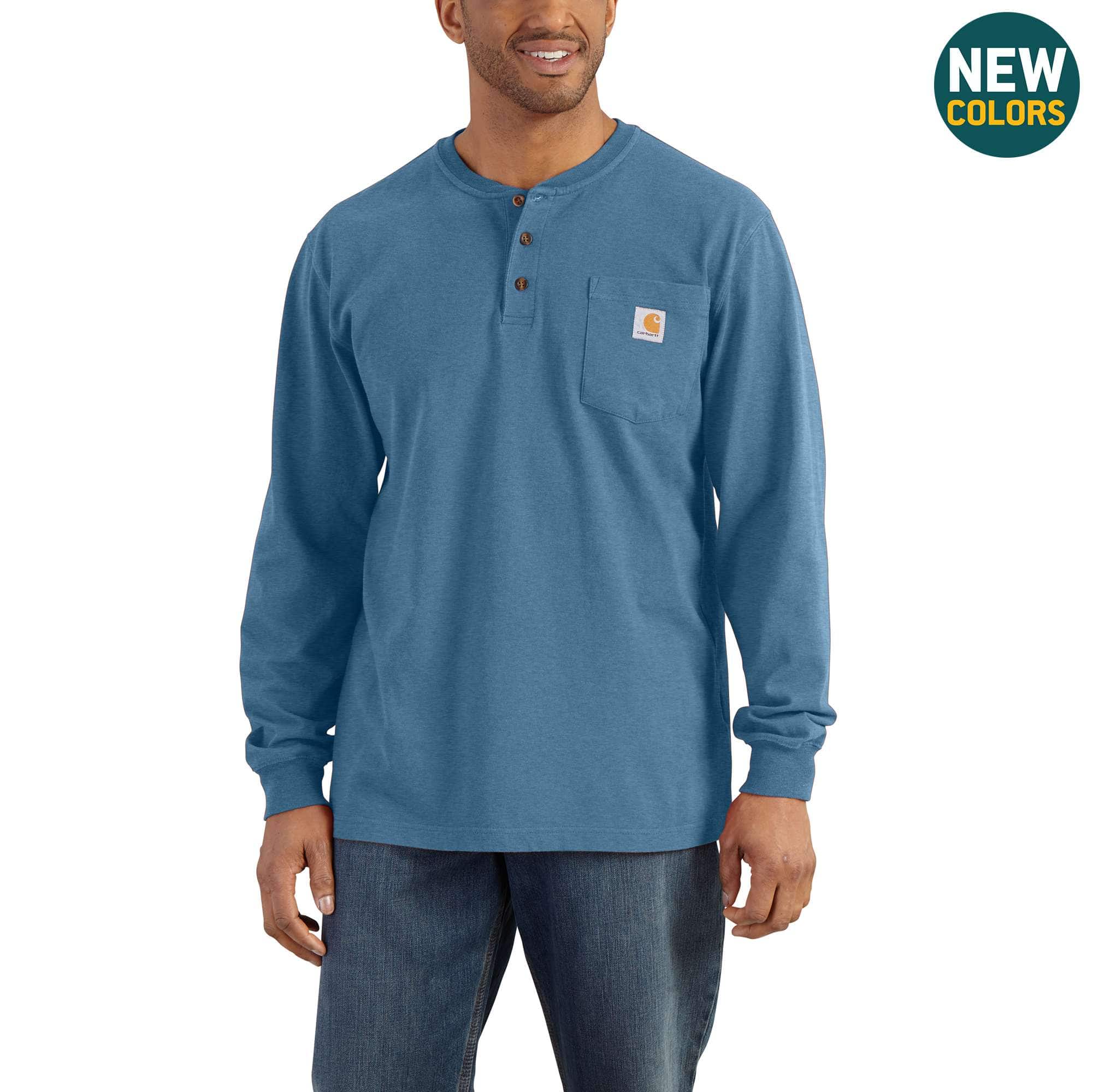 Men's Workwear Long-Sleeve Henley T-Shirt K128 | Carhartt