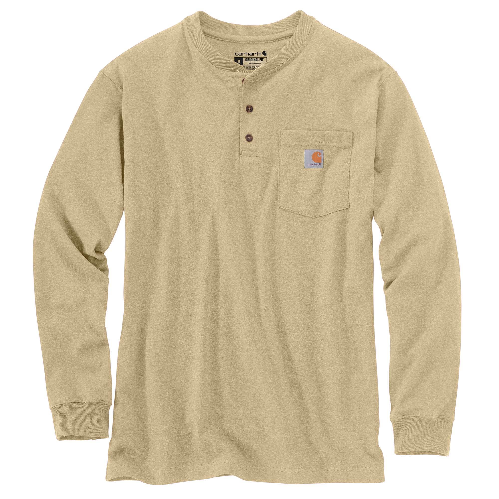 Additional thumbnail 1 of Loose Fit Heavyweight Long-Sleeve Pocket Henley T-Shirt