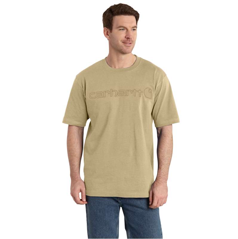 Carhartt  Beach Heather Loose Fit Heavyweight Short-Sleeve Logo Graphic T-Shirt