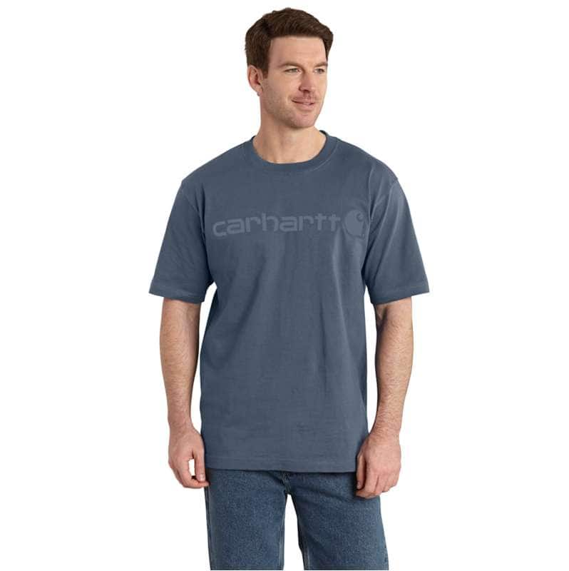 Carhartt  Bluestone Loose Fit Heavyweight Short-Sleeve Logo Graphic T-Shirt