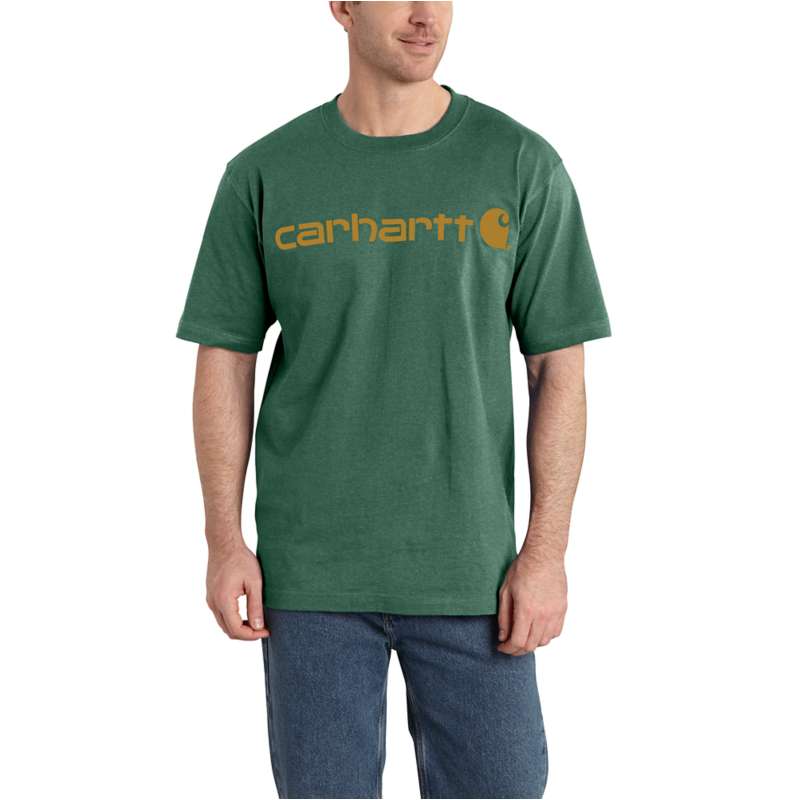 Carhartt  Frosted Balsam Heather Loose Fit Heavyweight Short-Sleeve Logo Graphic T-Shirt