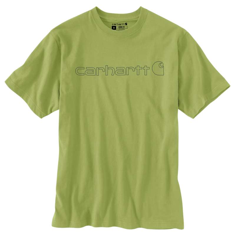 Carhartt  Algae Green Loose Fit Heavyweight Short-Sleeve Logo Graphic T-Shirt