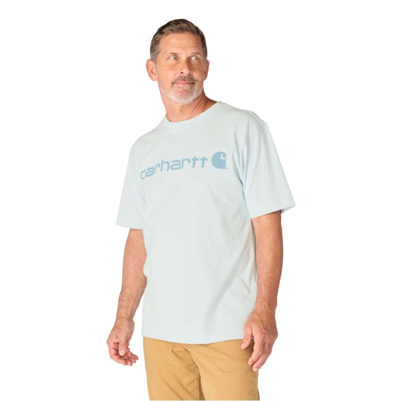 Carhartt  Early Fog Dearborn Loose Logo T-Shirt