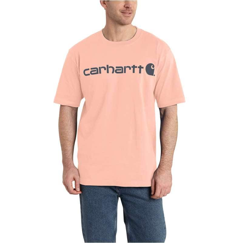 Carhartt  Tropical Peach Loose Fit Heavyweight Short-Sleeve Logo Graphic T-Shirt