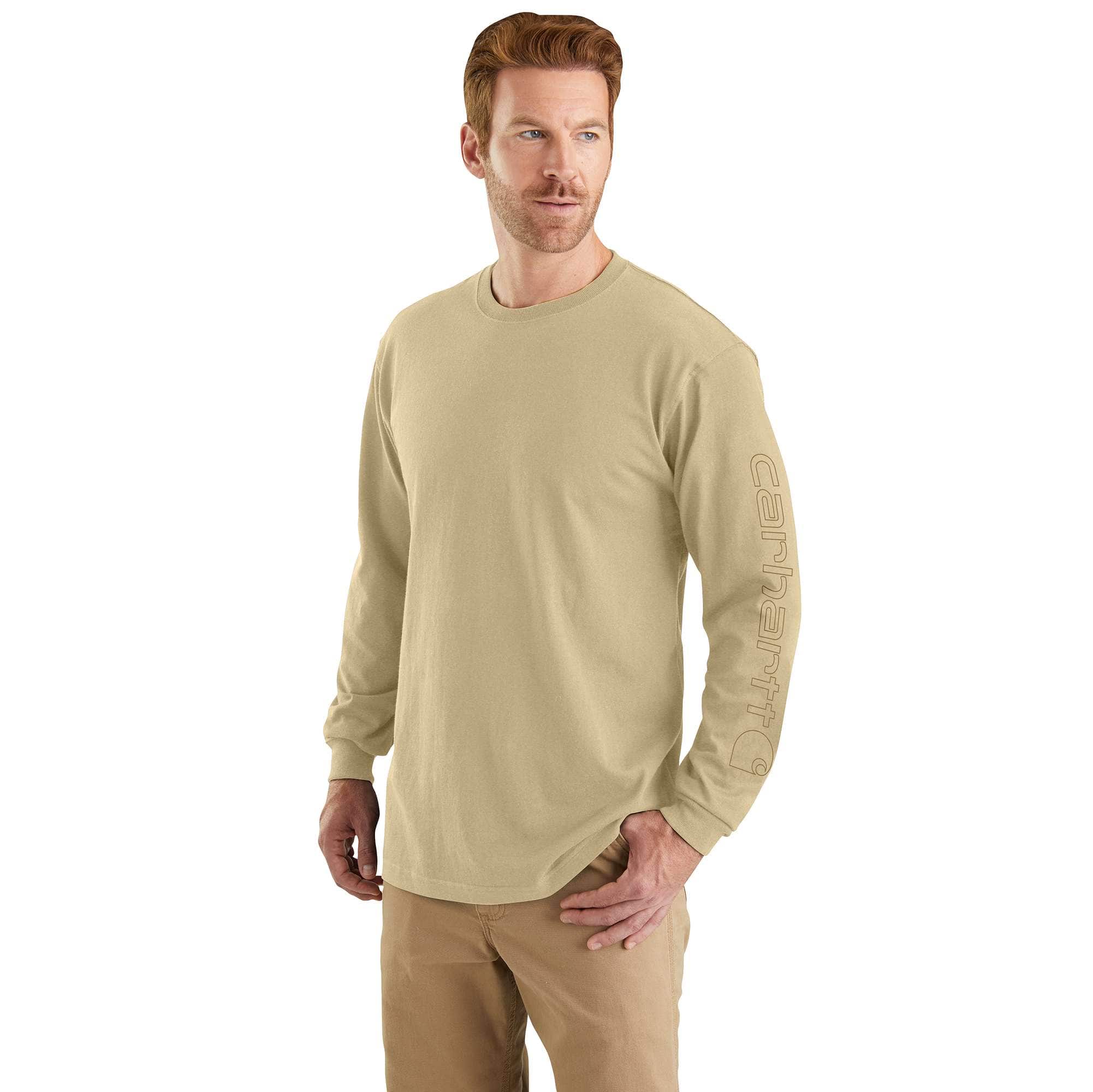 Additional thumbnail 1 of Loose Fit Heavyweight Long-Sleeve Logo Sleeve Graphic T-Shirt