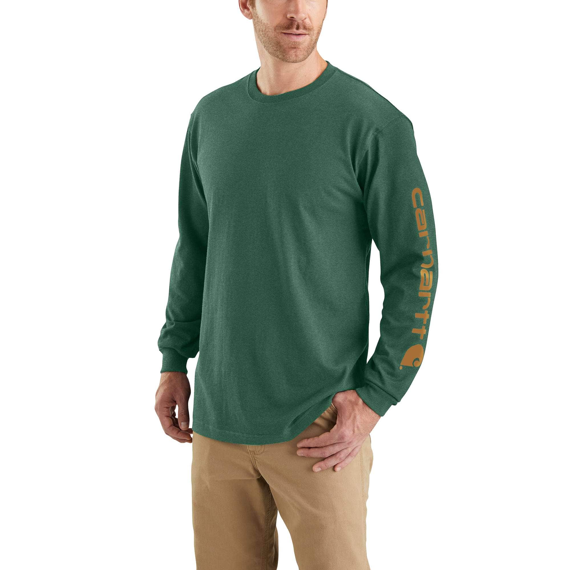 Additional thumbnail 1 of Loose Fit Heavyweight Long-Sleeve Logo Sleeve Graphic T-Shirt