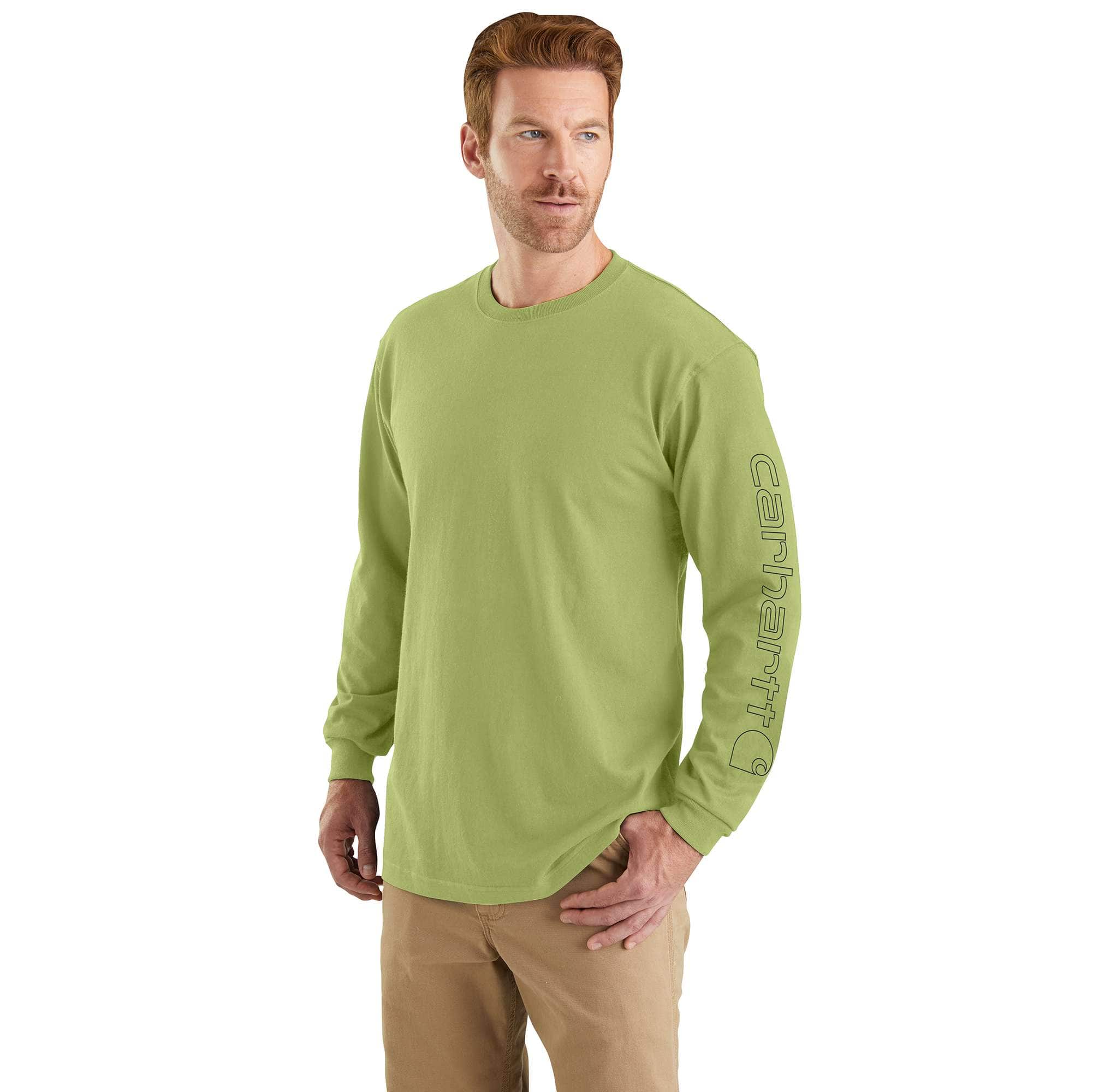Additional thumbnail 1 of Loose Fit Heavyweight Long-Sleeve Logo Sleeve Graphic T-Shirt