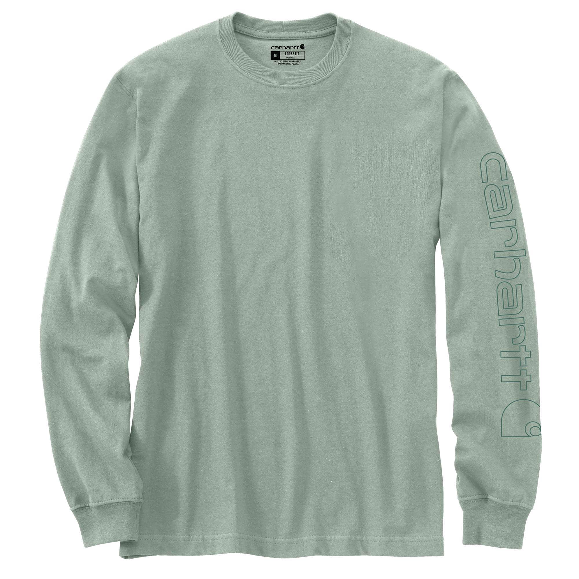 Additional thumbnail 1 of Loose Fit Heavyweight Long-Sleeve Logo Sleeve Graphic T-Shirt