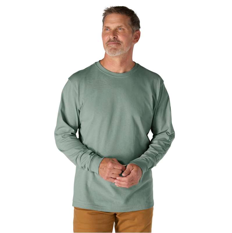 Carhartt  Green Slate Dearborn Loose LS Logo T-Shirt