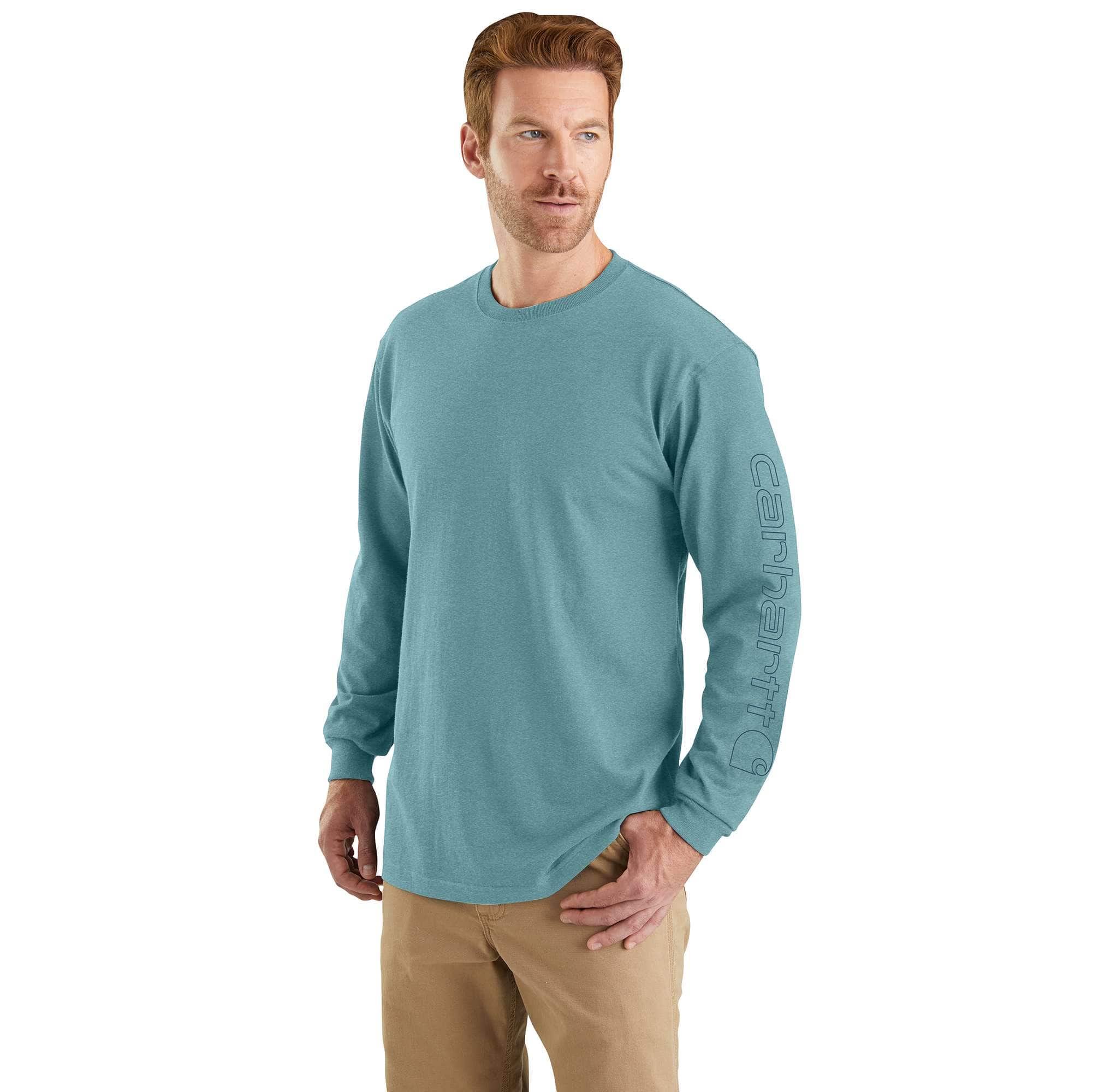 Additional thumbnail 1 of Loose Fit Heavyweight Long-Sleeve Logo Sleeve Graphic T-Shirt