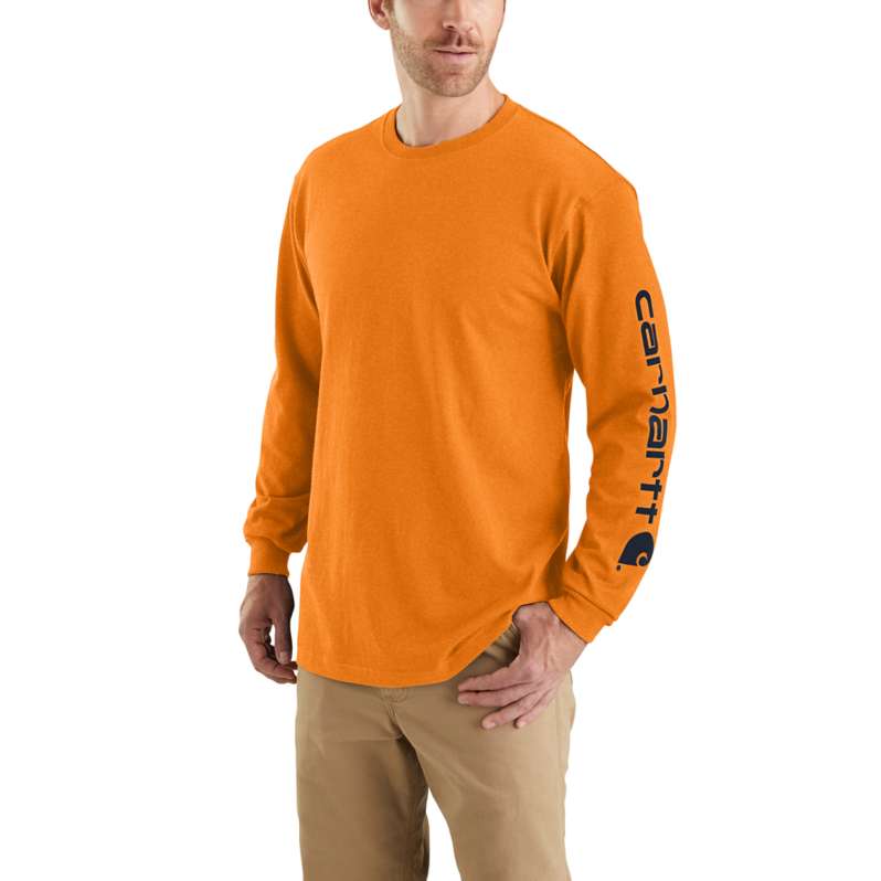 Loose Fit Heavyweight Long-Sleeve Logo Sleeve Graphic T-Shirt | REG ...