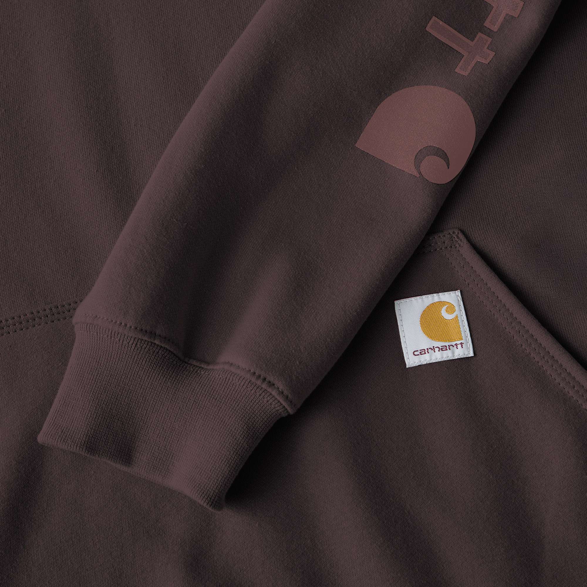 Loose Fit Midweight Logo Sleeve Graphic Hoodie