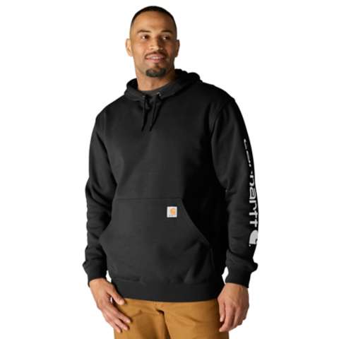 Мужская толстовка Carhartt Iconic K288 Logo, цвет: Чёрный