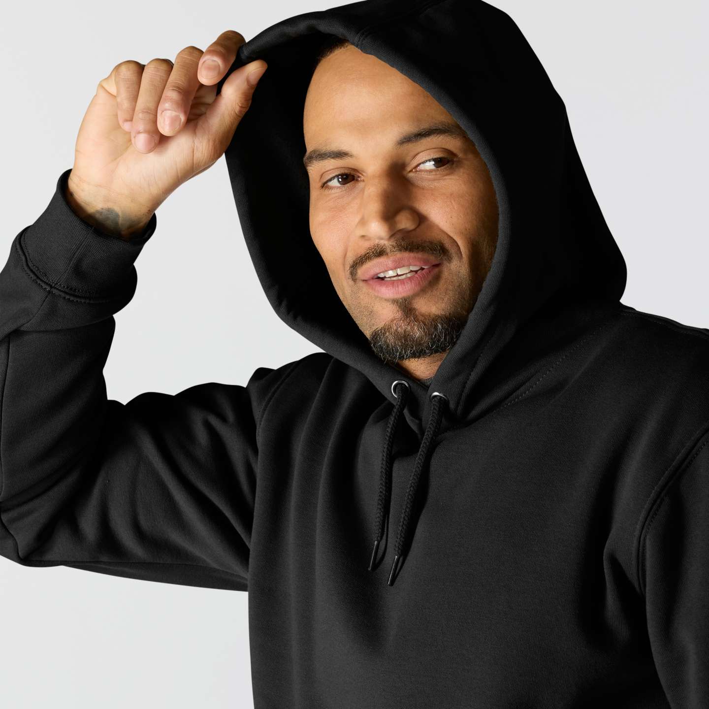 Мужская толстовка Carhartt Iconic K288 Logo, цвет: Чёрный — фото 3