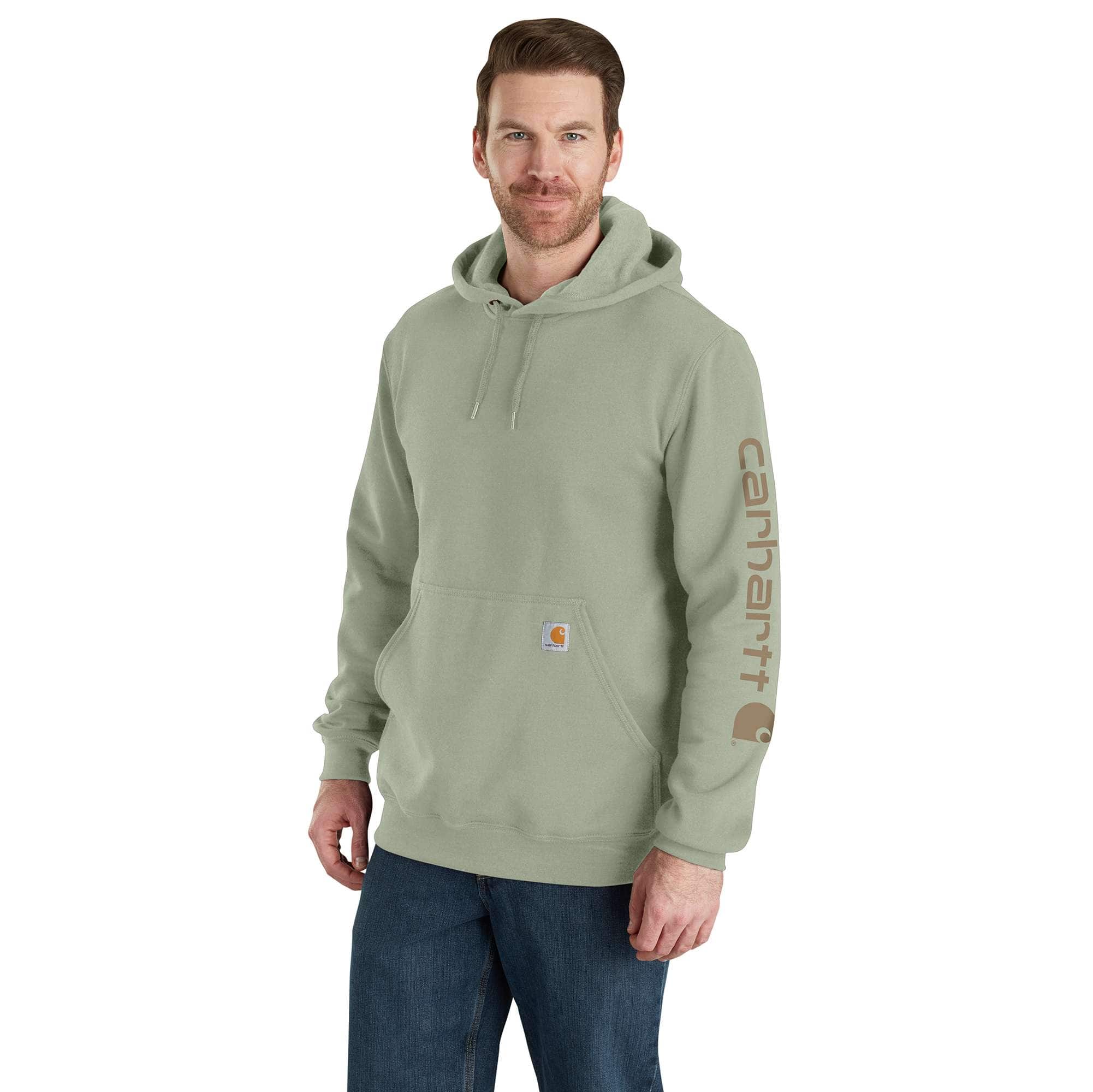 Additional thumbnail 1 of Loose Fit Midweight Logo Sleeve Graphic Hoodie