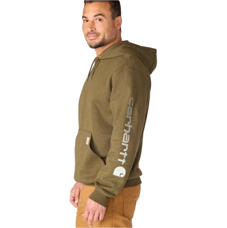 Carhartt  Burnished Logs Heather Iconic K288 Logo Sweatshirt
