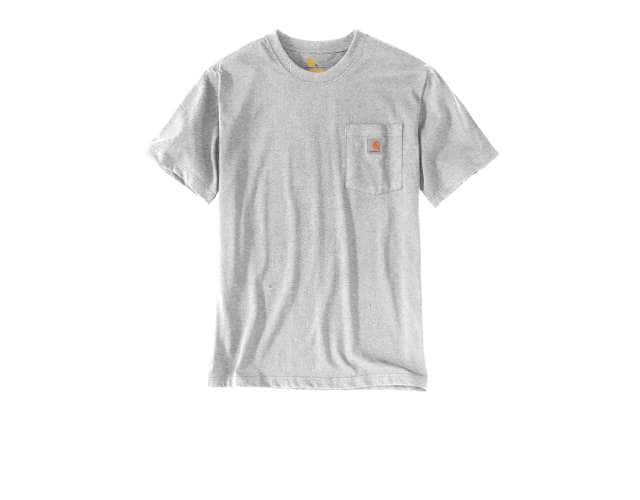 Loose Fit Heavyweight Short-Sleeve Pocket Henley T-Shirt