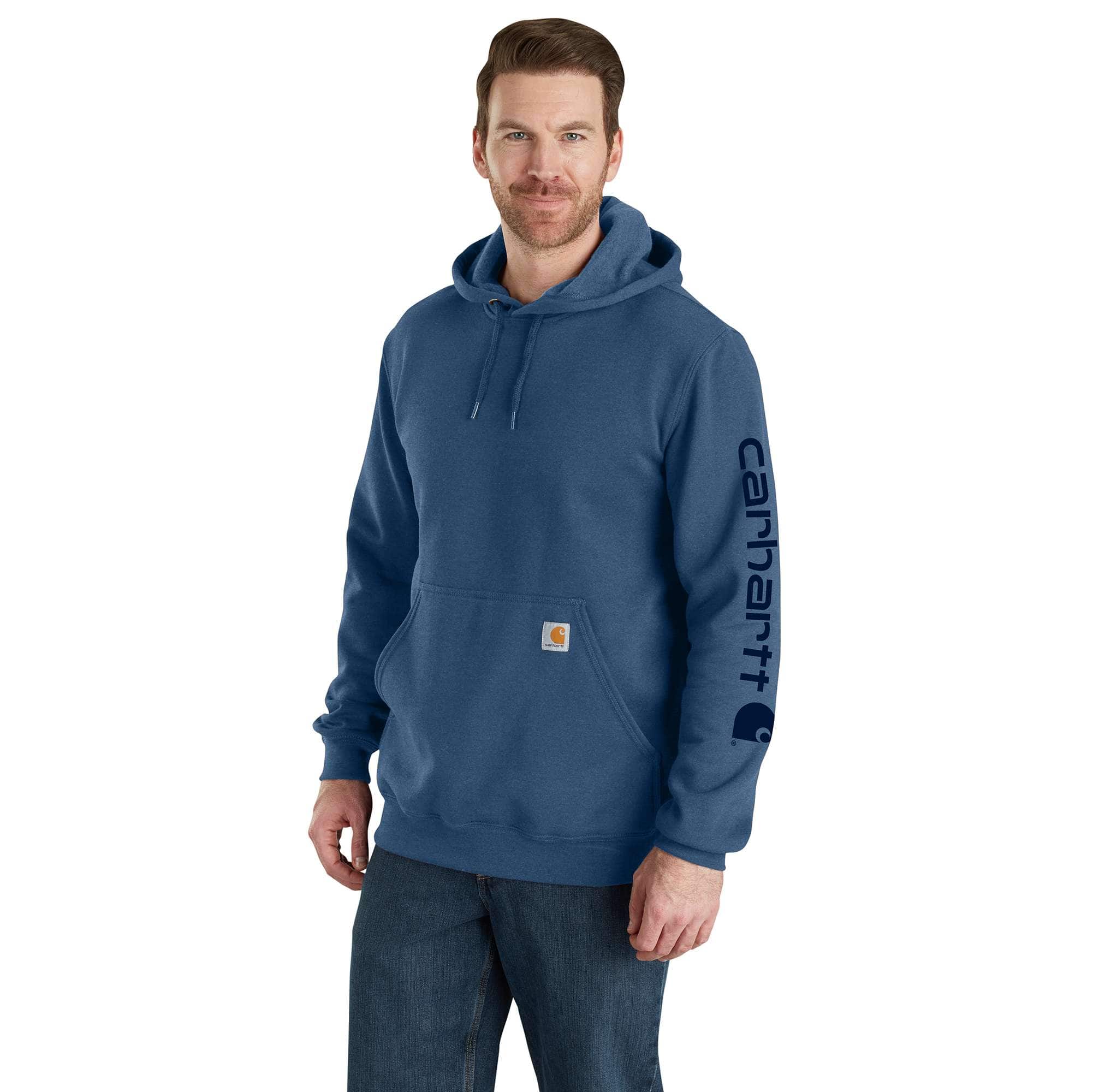 Additional thumbnail 1 of Loose Fit Midweight Logo Sleeve Graphic Hoodie