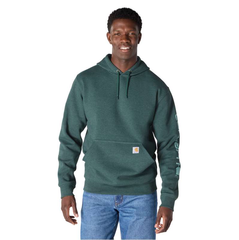 Carhartt  Dark Harbor Teal Heather Iconic K288 Logo Sweatshirt