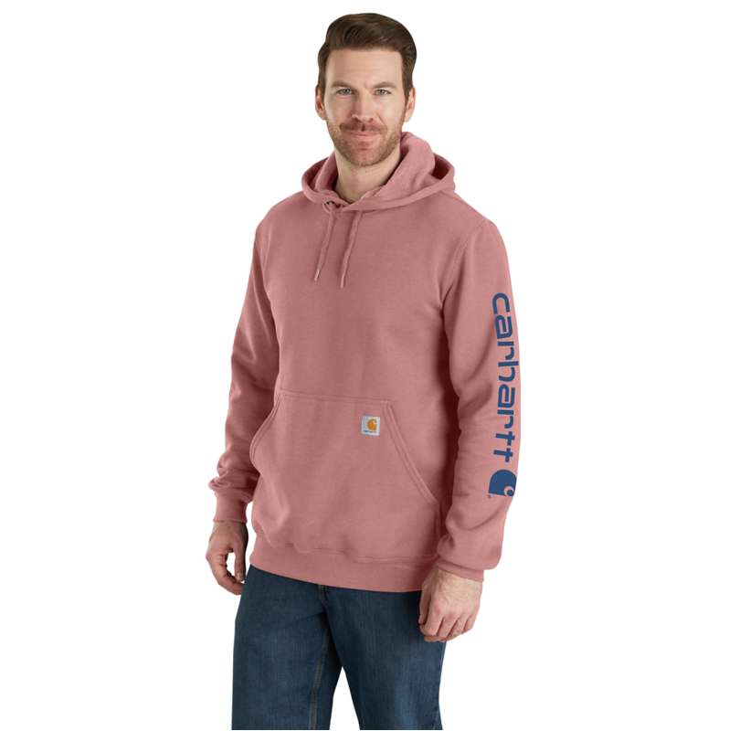 Carhartt  Rose Tint Loose Fit Midweight Logo Sleeve Graphic Hoodie