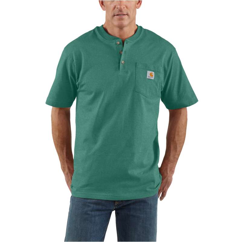 Loose Fit Heavyweight Short-Sleeve Pocket Henley T-Shirt | REG | Carhartt