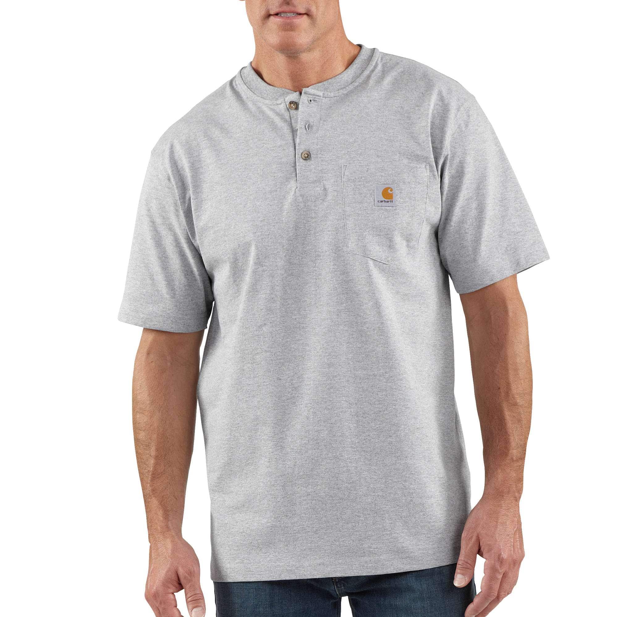 Additional thumbnail 1 of Loose Fit Heavyweight Short-Sleeve Pocket Henley T-Shirt