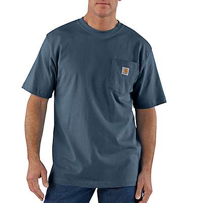 Carhartt Men's Black Loose Fit Heavyweight Short-Sleeve Pocket T-Shirt