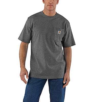 Carhartt Men's Carbon Heather Loose Fit Heavyweight Short-Sleeve Pocket T-Shirt