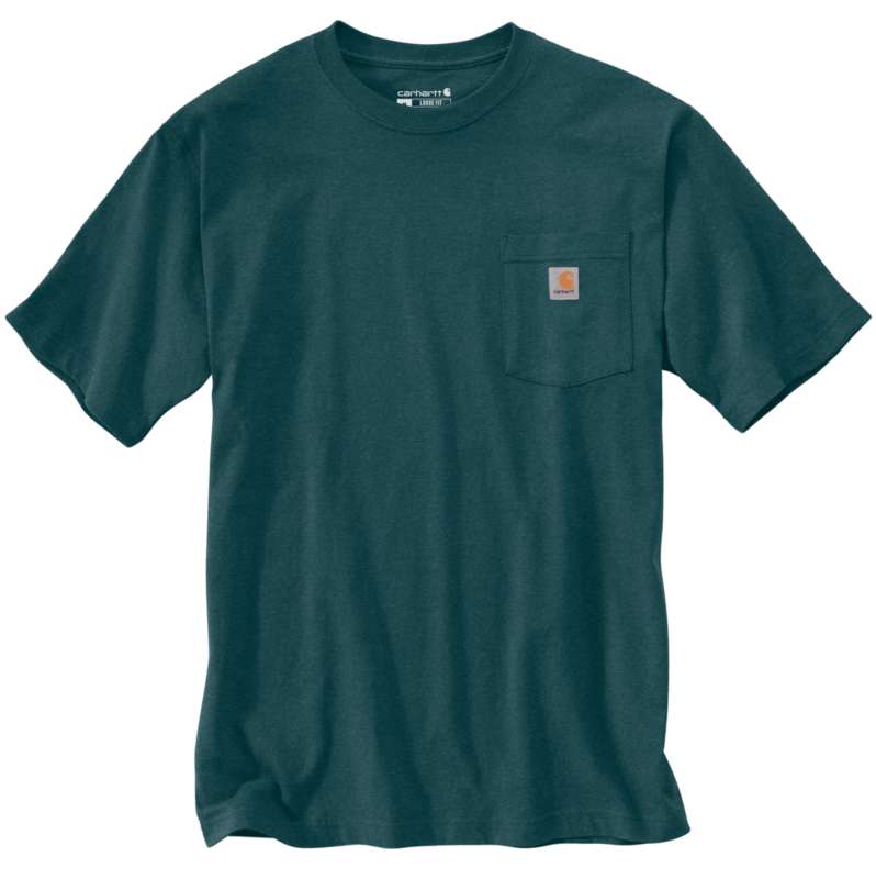 Carhartt  Greenstone Heather Loose Fit Heavyweight Short-Sleeve Pocket T-Shirt