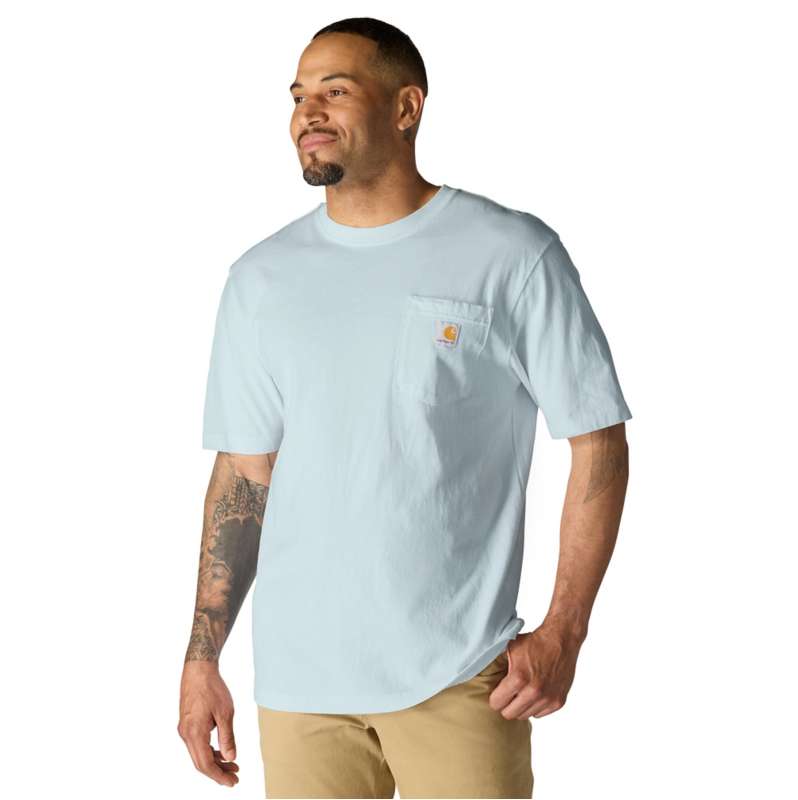 Carhartt  Early Fog Iconic K87 Pocket T-Shirt