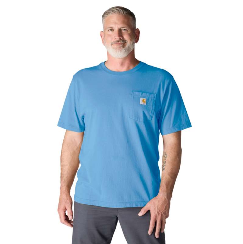 Carhartt  Tranquil Blue Iconic K87 Pocket T-Shirt