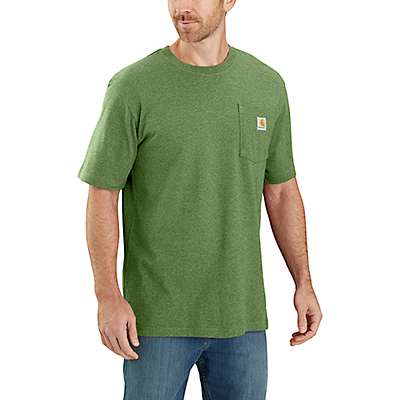 Carhartt Men's Stream Blue Loose Fit Heavyweight Short-Sleeve Pocket T-Shirt