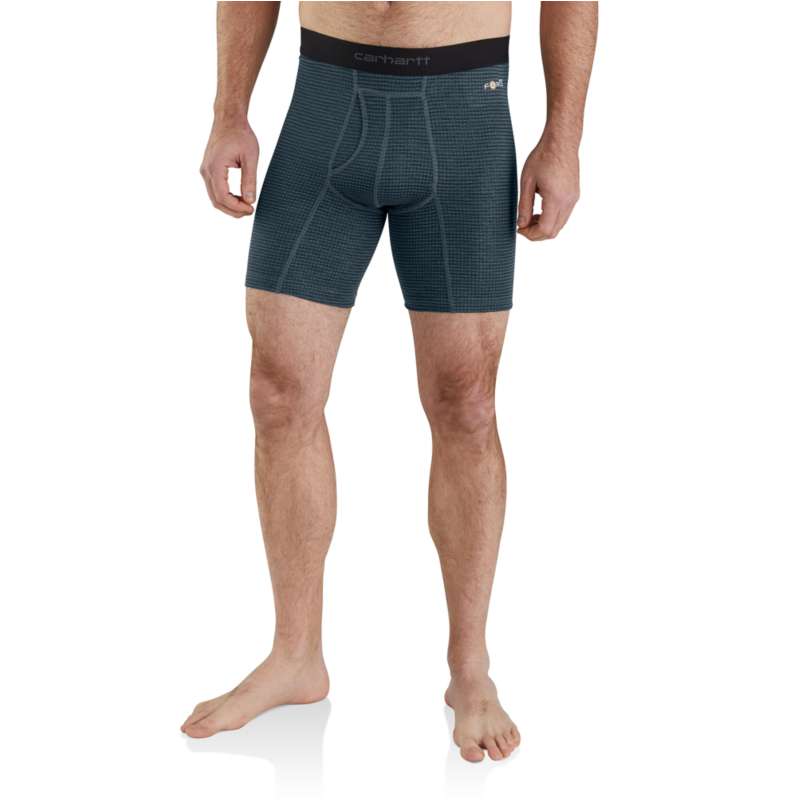 Carhartt  NAVY GRID Carhartt Force® 8" Tech Boxer Briefs