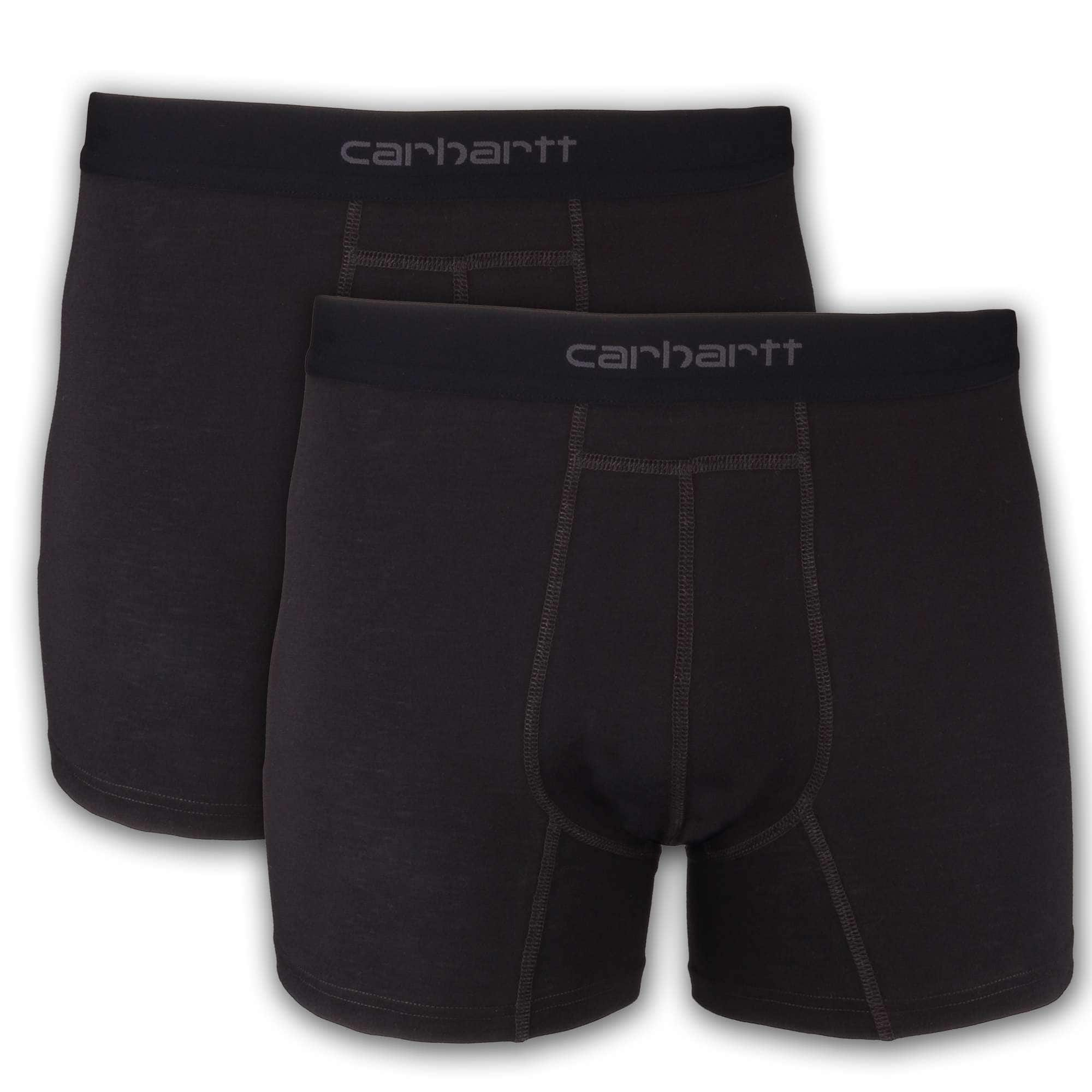 Mens Carhartt Cotton Blend 5'' Boxer Briefs 2pk Burnt Olive