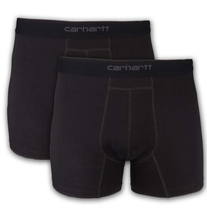 Mens Carhartt Cotton Blend 5 Boxer Briefs 2pk Black