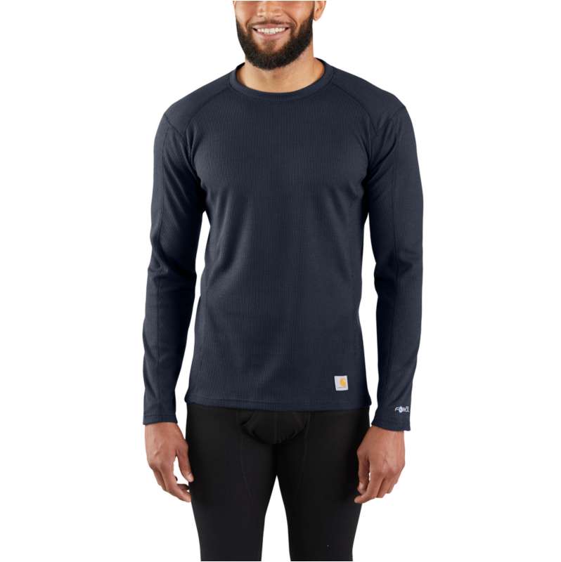 Carhartt  Navy Men's Base Layer Thermal Shirt - Carhartt Force® - Midweight