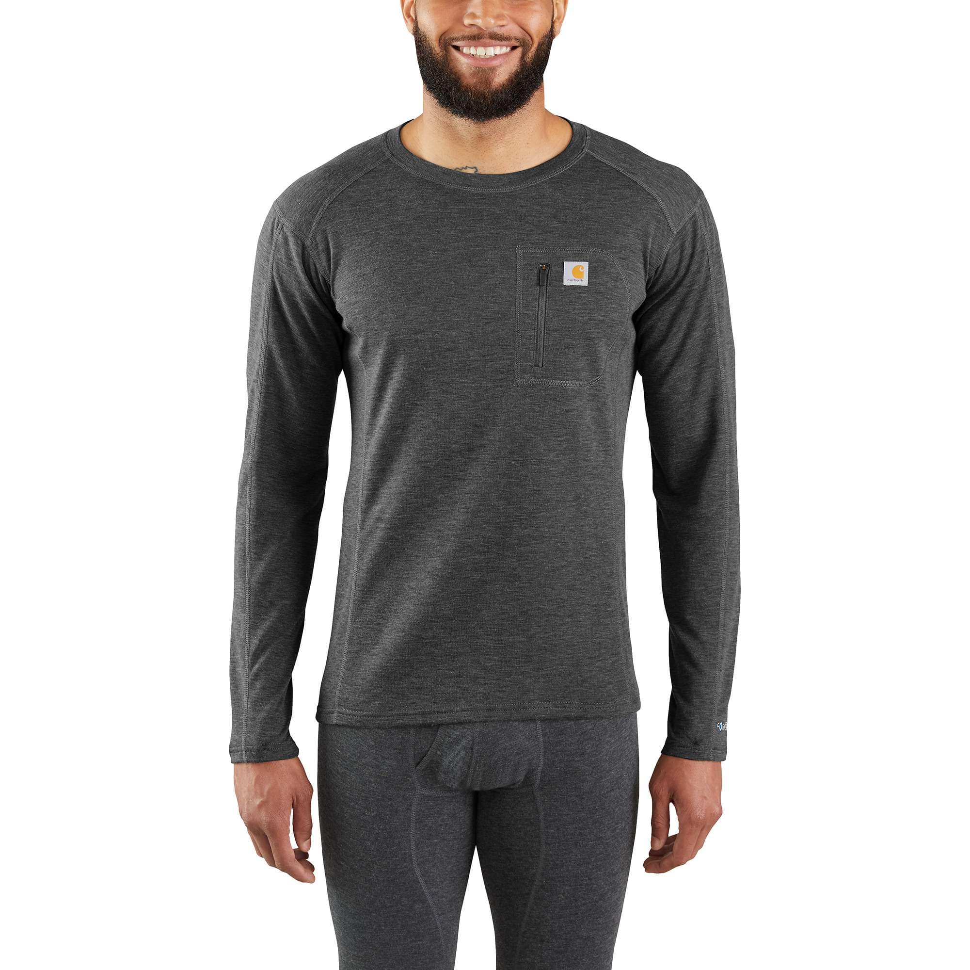 Men's FORCE Navy Heather Heavyweight Base Layer Knit Bottoms