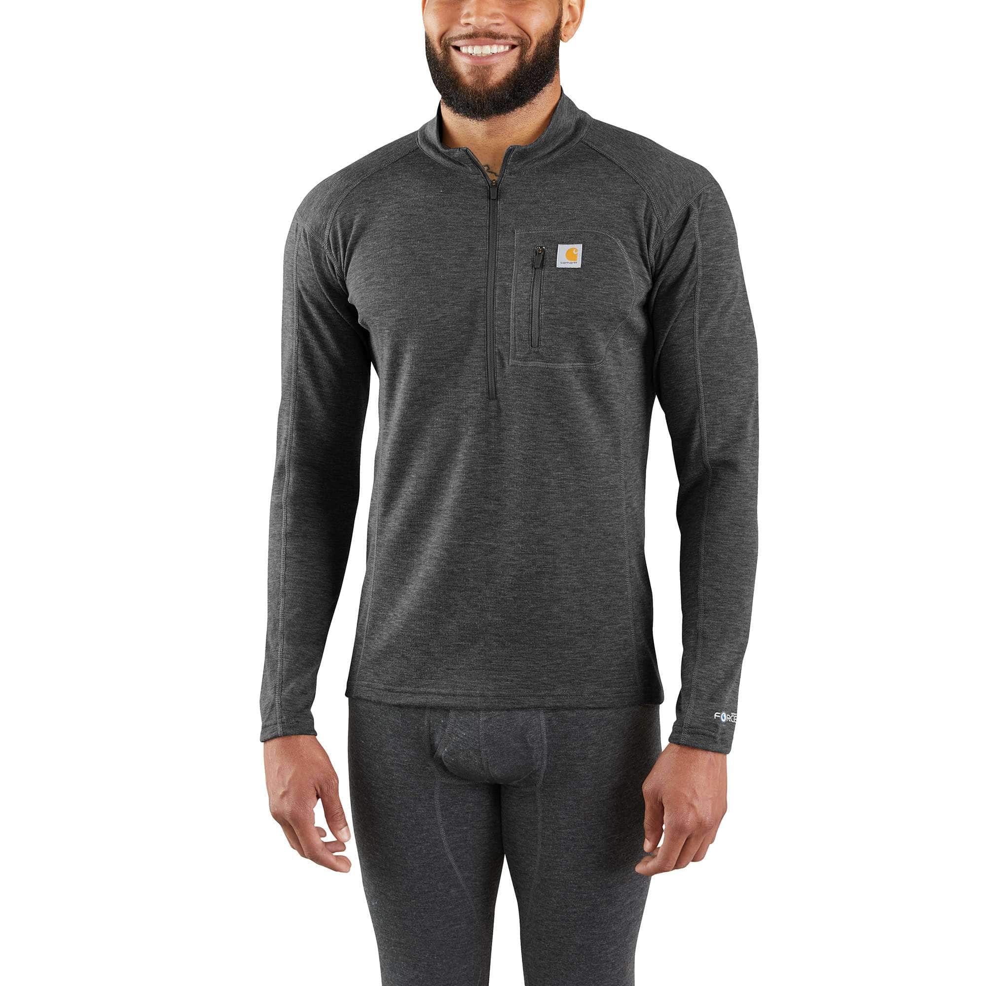 Women's Base Layer Quarter-Zip Thermal Top - Carhartt Force® - Midweight -  Poly-Wool