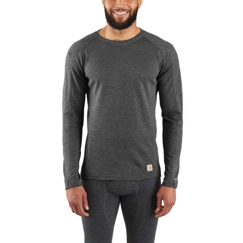Carhartt  BLACK HEATHER Men's Base Layer Thermal Shirt - Force® - Midweight - Poly-Wool