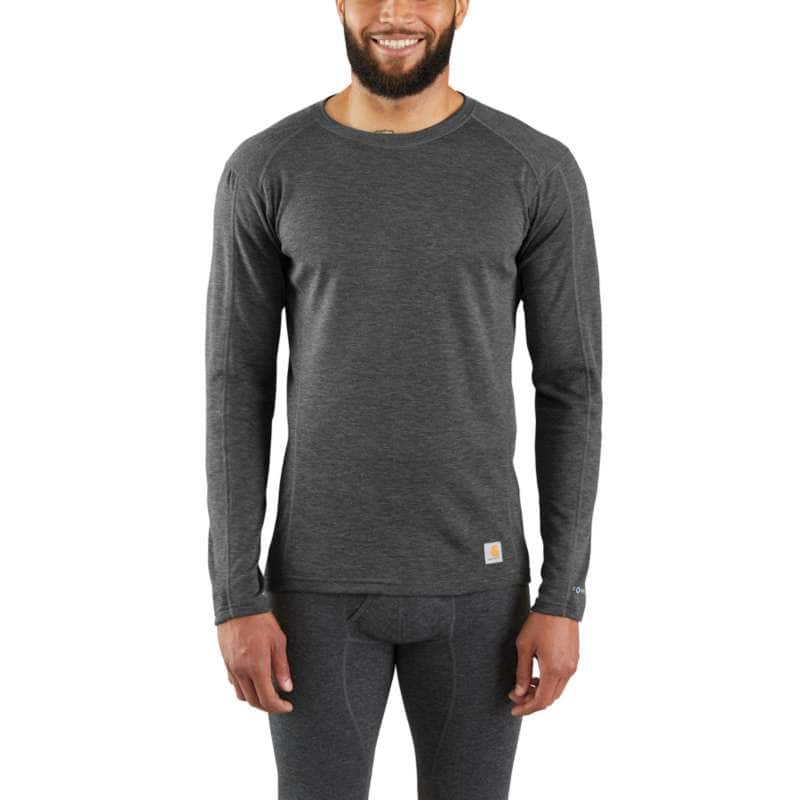 Midweight Stretch Cotton Rib Base Layer Crewneck