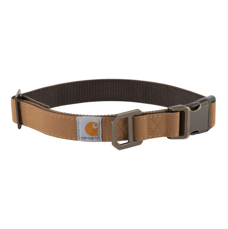 Carhartt  Dark Brown Nylon Duck Dog Collar