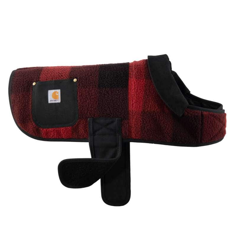 Carhartt  Oxblood Plaid/Black Sherpa Insulated Dog Chore Coat