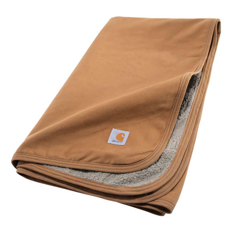 Carhartt  Carhartt Brown Firm Duck Sherpa-Lined Blanket