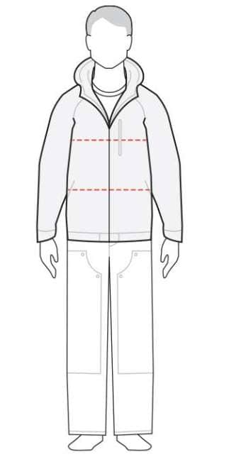 Carhartt jacket hotsell size chart